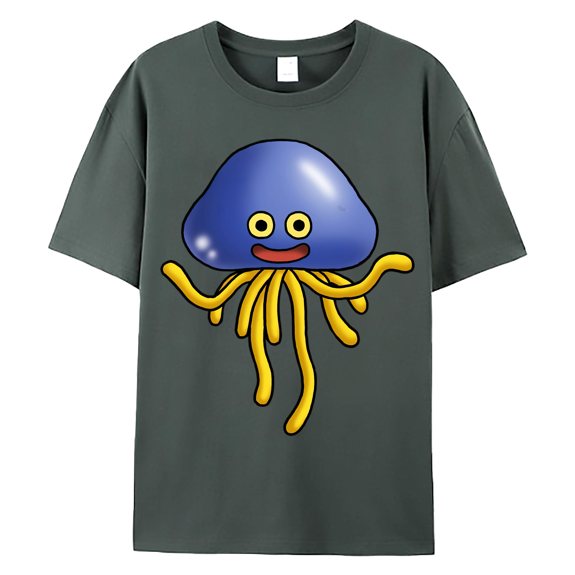 （画像用） ドラゴンクエスト Doragon Kuesuto Dragon Quest 綿100％ メンズ半袖Tシャツ｜肌触りやわらか＆通気性